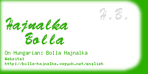 hajnalka bolla business card